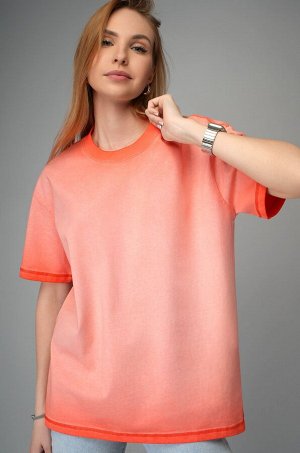 Женская футболка оверсайз с эффектом градиент Happyfox