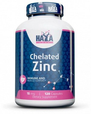 Цинк Haya Labs Chelated Zinc (Bisglycinate) 30мг - 100 таб.