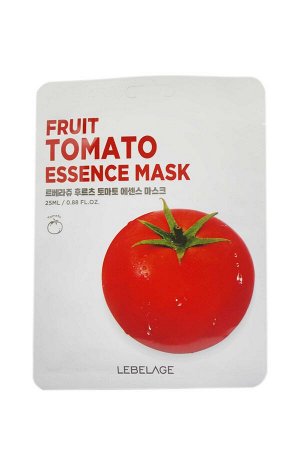 LEBELAGE. Тканевая маска для лица с экстрактом, ТОМАТА, FRUIT TOMATO ESSENCE MASK, 25 мл.