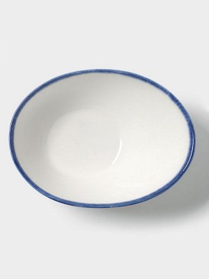 Салатник Magistro Blue Lagoon, 550 мл, 18.1x14.2 см, фарфор, белый