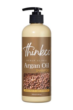 Thinkco. Шампунь с аргановым маслом восстанавливающий, Argan Oil Scalp Clinic Shampoo, 500 мл