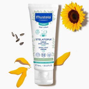 Мустела Крем-эмолент для лица 0+, 40 мл (Mustela, Stelatopia)