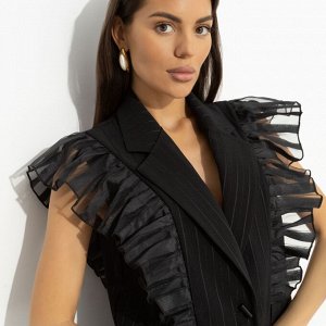 Жилет прямого кроя, Это восторг (black)