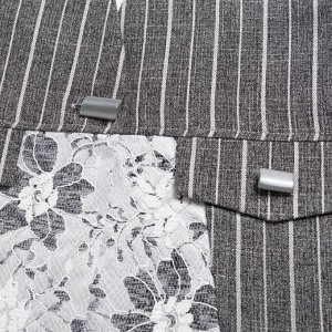 Жилет комбинированный с кружевом, Искусство переговоров (grey)