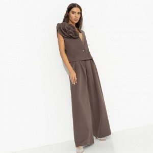Жилет свободного кроя, Жду продолжения (brown)