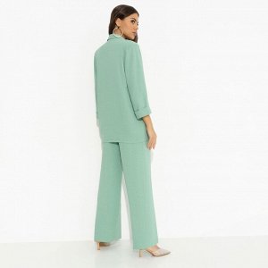 CHARUTTI Брючный костюм из лёгкой ткани, Стиль по-французски (green, 2 в 1)
