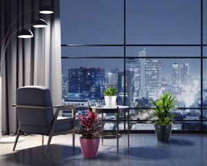 Горшок для цветов, 3,3 л, d 190 мм, пластик, белоснежный жасмин, MANHATTAN
