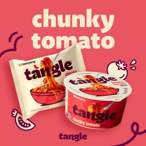 Samyang Паста с густым томатным соусом Tangle Chunky Tomato Pasta 105г ЧАШКА