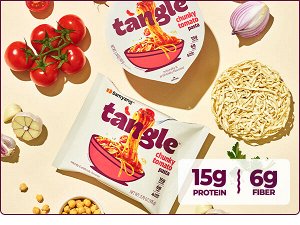 Паста с густым томатным соусом  Tangle chunky tomato pasta, 105гр