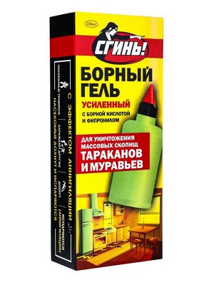 Средство от тараканов Дохлокс «Сгинь» №76, гель, борный, усиленный, флакон, 100 мл
