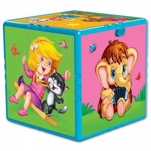 Wood Toys™ Любимые мультяшки (Говорящий кубик)