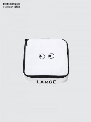 UNIQLO x ANYA HINDMARCH - сумка-органайзер с молнией и ручкой для подвешивания - 00 WHITE