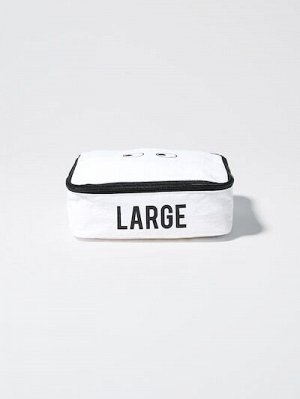 UNIQLO x ANYA HINDMARCH - сумка-органайзер с молнией и ручкой для подвешивания - 00 WHITE