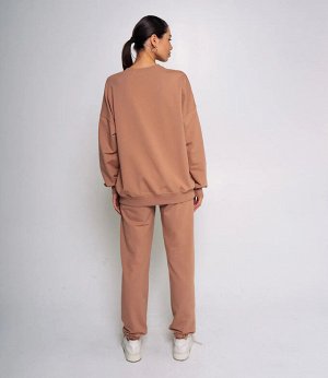 Спортивный костюм #БШ1509-1, тёмно-бежевый