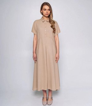 Платье #ОКТ025011, бежевый