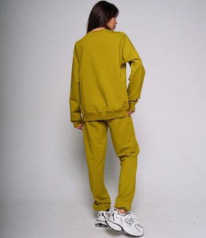 Спортивный костюм #ОБШ1878, горчичный