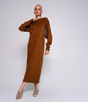 Платье #КТ829 (1), коричневый