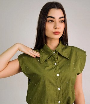 Костюм #КТ403, оливковый
