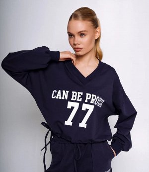 Спортивный костюм #ОБШ1885, тёмно-синий