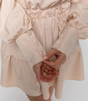 Платье #КТ2257, бежевый