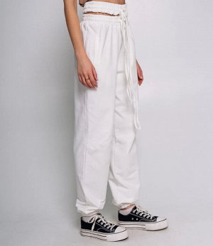 Спортивные брюки #БШ2286, белый
