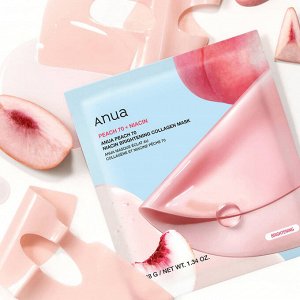 Гидрогелевая маска с экстрактом персика осветляющая Peach Niacin Brightening Collagen Mask, 1шт