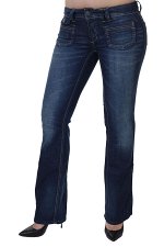 Синие женские джинсы Настоящий деним – никаких страз, блесток и вышивок. Чистый стиль! №112