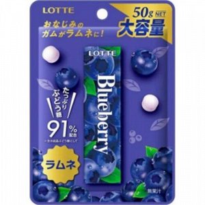 Драже Blueberry Ramune со вкусом голубики, Lotte, 50г.