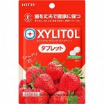 Драже Xylitol tablet strawberry со вкусом клубники, Lotte, 35г