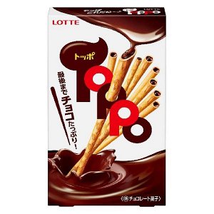Палочки бисквитные "ТОППО" с шоколадом, Lotte, 72г.
