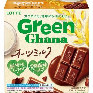 Шоколад Green Ghana oats milk, Lotte 48г