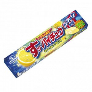 Конфеты жевательные Suppai-Chew со вкусом лимона 12шт, Morinaga, 58.8г