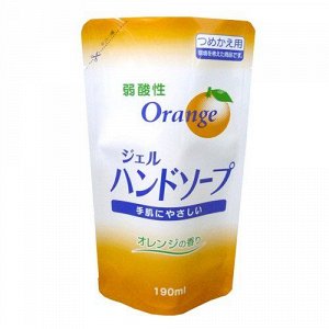 Слабокислотное мыло для рук Animo Hand Soap, аромат апельсина 190мл сменная упаковка