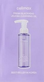 Масло для лица гидрофильное от черных точек с маслом жожоба, Celimax Derma Nature Fresh Blackhead Jojoba Cleansing Oil_Sachet, 3мл