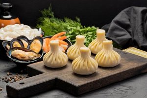 Хинкали "Дальневосточные" с морепродуктами , 450 г
