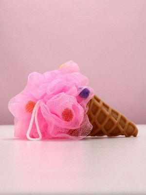 Подарочный набор косметики SWEET GIFT, гель для душа 300 мл и мочалка, Чистое счастье