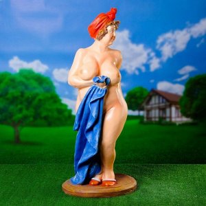 Садовая фигура из полистоуна «Банщица», 98x40x40 см