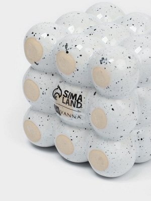 Дозатор для жидкого мыла SAVANNA «Квадрат», керамика, белый