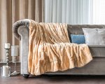 Плед из искусственного меха &quot;Zoo collection&quot; Медовая норка 150х200