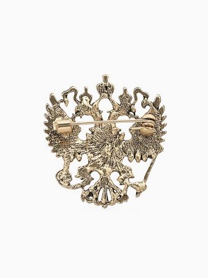 Брошь «Герб Российской Федерации», красная в золоте