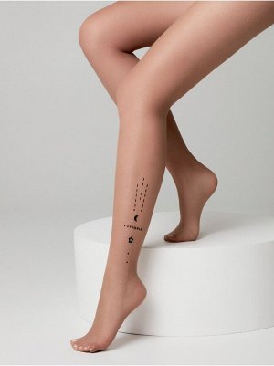 Euphoria Колготки женские c тату-рисунком 20 ден