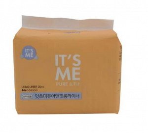 It's Me Pure & Fit Прокладки ежедневные хлопковые дышащие 1 капля It's Me Pure & Fit Long Pantyliner 18см набор 20шт