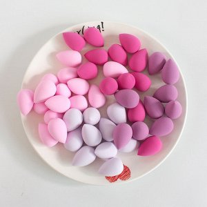 Набор мини-спонжей для макияжа (40 шт, банка)
