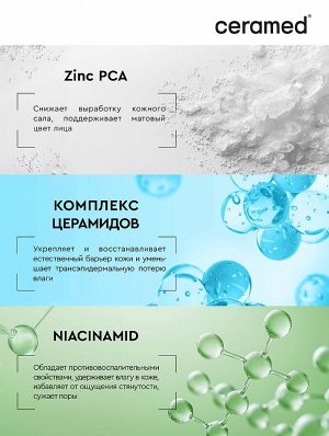Цера-сыворотка для лица Себорегулирующая с ниациамидом и цинком