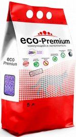 Наполнитель древесный комкующийся &quot;ECO-Premium ЛАВАНДА&quot; 5л.