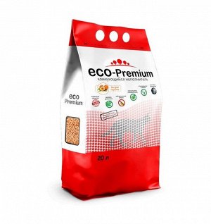 Наполнитель древесный комкующийся "ECO-Premium ПЕРСИК" 20л.