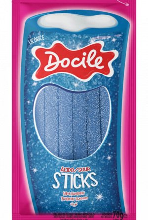 Жевательный мармелад Docile SOUR (Карандаши со вкусом голубики) 70 гр