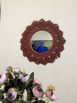 Зеркало макрамэ 41 см