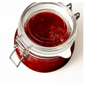 KORKEN, Банка с крышкой из прозрачного стекла, 0,5 л