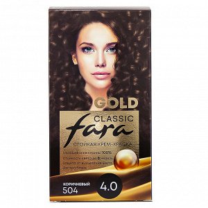 Classic Gold Крем-краска для волос 504 коричневый 4.0